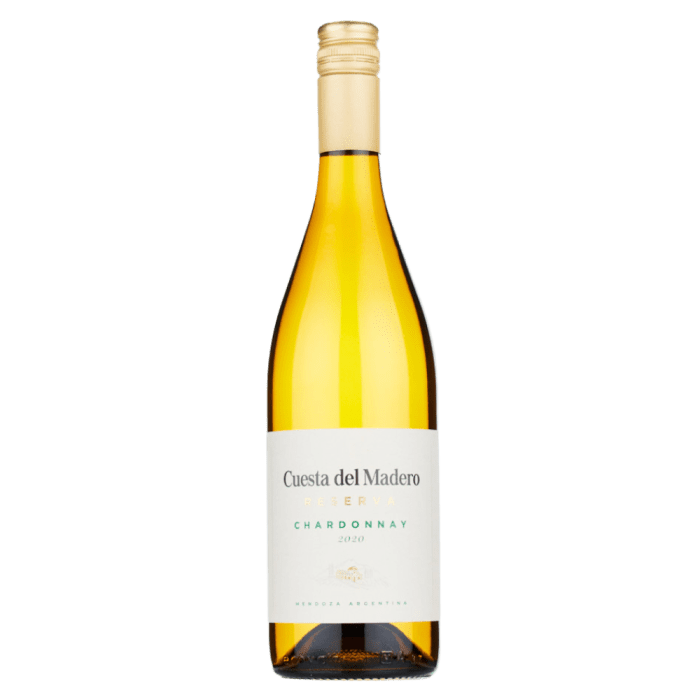 Vinho Branco Cuesta Del Madero Reserva Chardonnay 2023