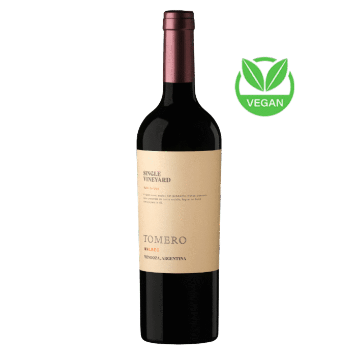 Vinho Tinto Vegano Tomero Single Vineyard Malbec 2020 - Imagem 1