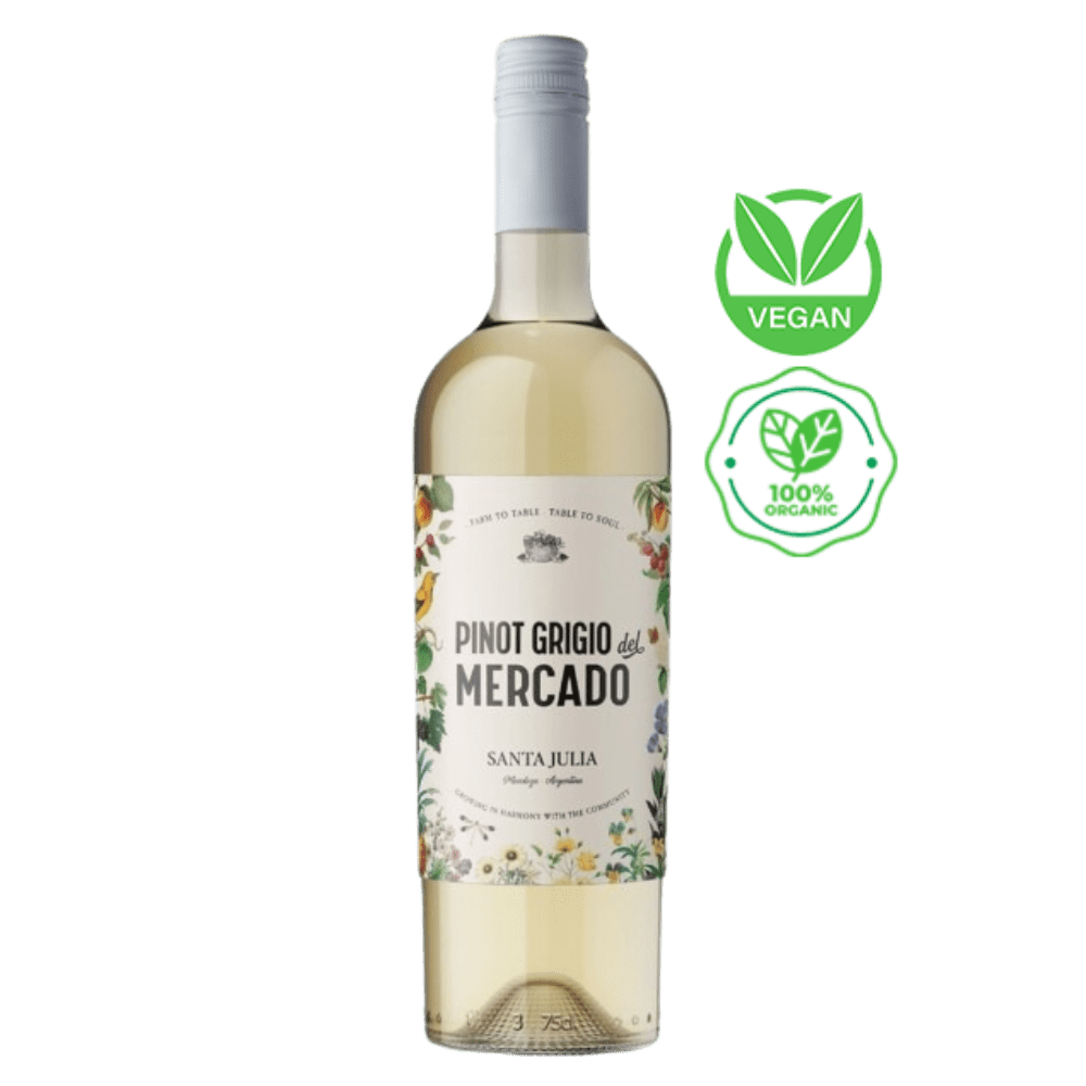 a82f6165a2a9601643f46840631bb58a.png Vinho Branco Orgânico Del Mercado Pinot Grigio 2024 - Imagem 1